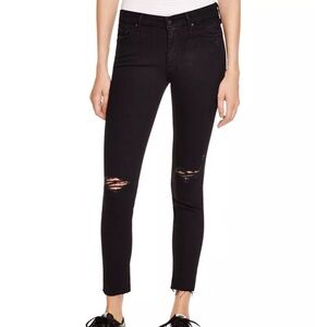 Mother the looker ankle fray denim